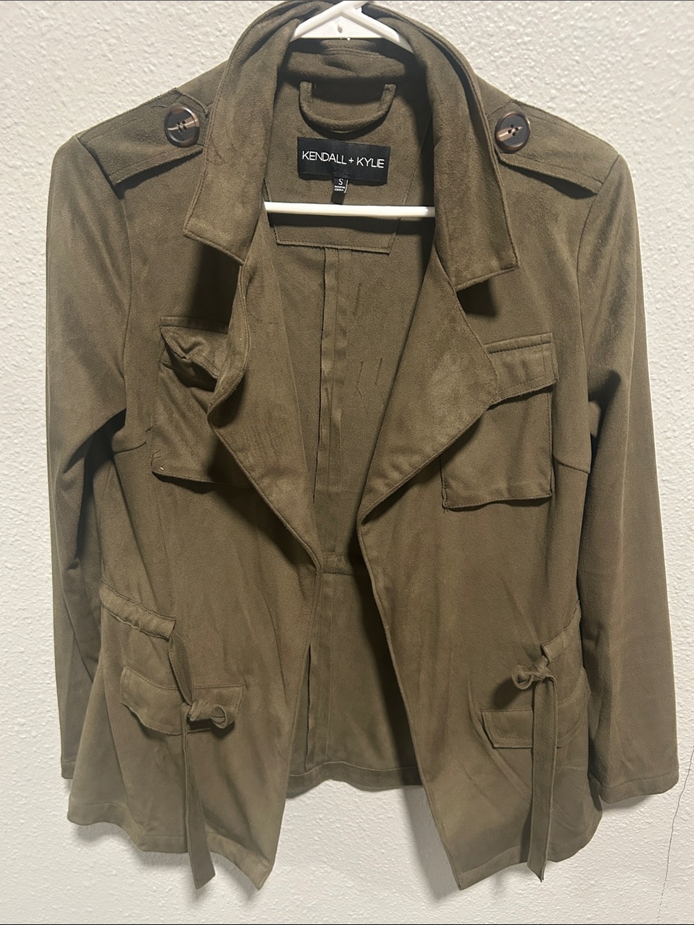 Kendall & Kylie Olive Green Utility Jacket